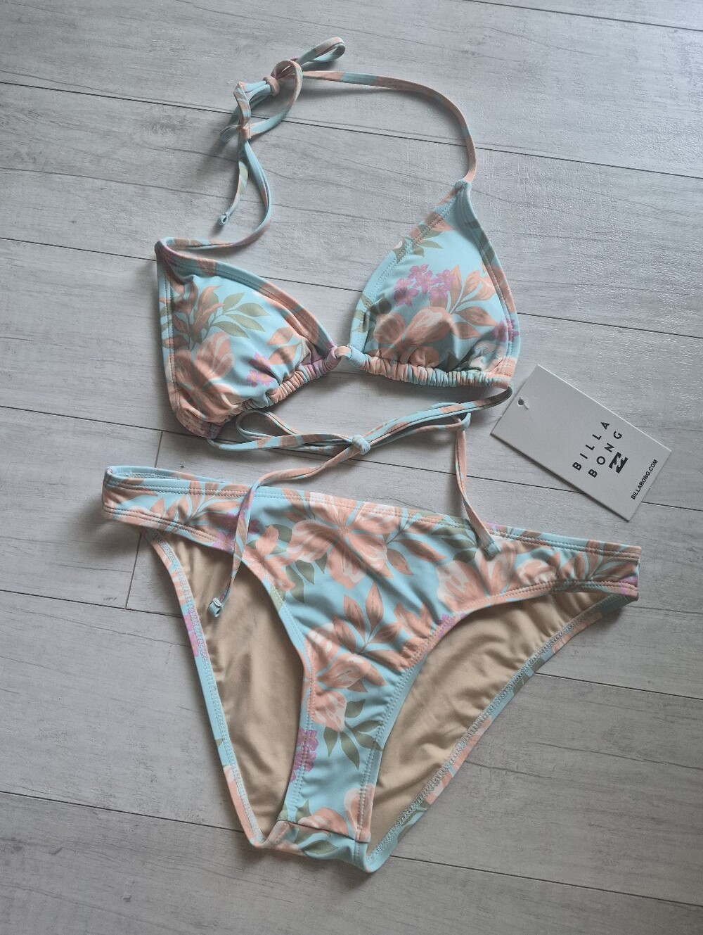BILLABONG NEW Beach Babe Triangle Bikini Top & Bottoms Set - Picture 2 of 13